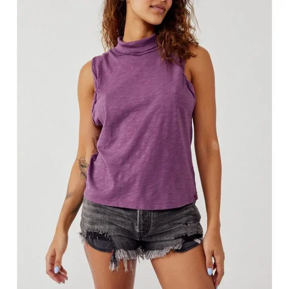 🎉LAST CHANCE🎉 NWT Free People Xena Tank / Boysenberry - Picture 1 of 6